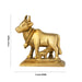Cow and Calf Idol - 2 x 2 Inches | Brass Kamadhenu Statue / Cow Calf Idol for Pooja - Brass Murties