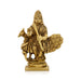 Murugan Statue With Peacock - 3 x 2.5 Inches | Antique Brass Idol/ Kartikeya Statue Standing On Base for Pooja - Brass Murties