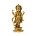 Vishnu Standing On Lotus Base Murti - 6 x 3 Inches | Antique Brass Idol / Vishnu Bhagwan Statue For Pooja - Brass Murties