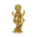 Vishnu Standing On Lotus Base Murti - 6 x 3 Inches | Antique Brass Idol / Vishnu Bhagwan Statue For Pooja - Brass Murties