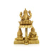Kubera Lakshmi Statue With Chitralekha - 5 x 3.5 Inches | Antique Brass Idol/ Laxmi Kuber Idol for Pooja - Brass Murties