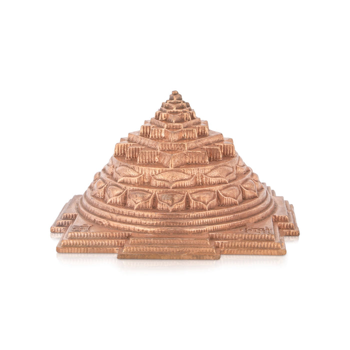 Maha Meru - 2 x 3.5 Inches | Copper Sri Yantra/ Mahameru Yantra/ Shri Yantra for Pooja - Maha Meru & Yantra