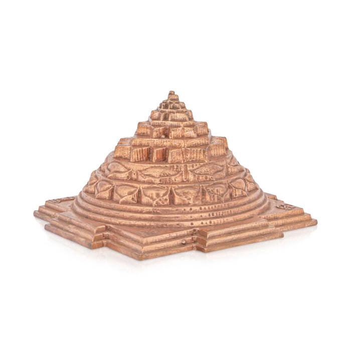 Maha Meru - 1.25 x 2.25 Inches | Copper Sri Yantra/ Mahameru Yantra/ Shri Yantra for Pooja - Maha Meru & Yantra
