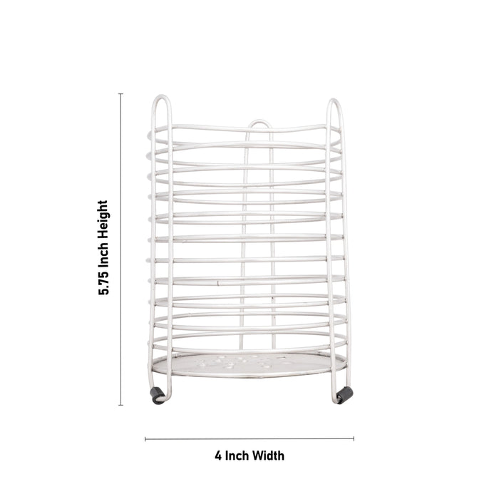 Cutlery Holder - 5.75 x 4 Inches | Stainless Steel Cutlery Stand/ Kitchen Organiser for Knives & Spoons - Kitchen