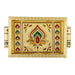 Choky Tray - 1.5 x 6 x 4 Inches | Meenakari Serving Tray/ Gold Polish Plate for Home - Pooja Plate & Tray