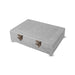 Pooja Box - 7 x 10 Inches | Storage Box/ Silver & Gold Finish Box/ Jewellery Box for Home - Pooja Box & Paduka