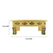 Bajot - 8 x 12 Inches | Silver & Gold Finish Manai/ Patla/ Meenakari Chowki for Pooja - Pooja Aasan & Bajot & Pooja Mat