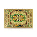 Bajot - 8 x 12 Inches | Silver & Gold Finish Manai/ Patla/ Meenakari Chowki for Pooja - Pooja Aasan & Bajot & Pooja Mat