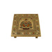 Bajot  - 10 x 10 Inches |  Chowki/ Silver & Gold Finish Manai/ Patla for Pooja - Pooja Aasan & Bajot & Pooja Mat