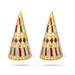 Paruppu Thengai Koodu Pair - 12 x 4 Inches | Paruppu Thengai Cone/ Tanjore Style Paruppu Cone for Wedding Decor - Wedding Essentials