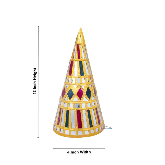 Paruppu Thengai Koodu Pair - 12 x 4 Inches | Paruppu Thengai Cone/ Tanjore Style Paruppu Cone for Wedding Decor - Wedding Essentials