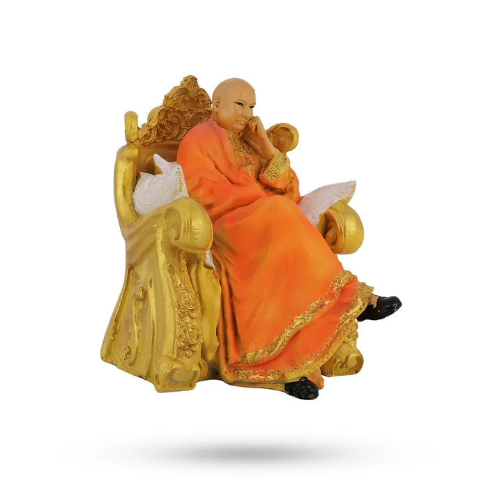 Delhi Guruji Idol – 4 X 3.25 Inches | Decorative Guruji Murti / Spiritual Home Decor Statue