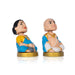 Bobble Head Chettiar Chettichi Pair- 4.5 X 3 Inches | Blue Colour Mama Mami Bobble Head Doll For Home Decor - Table Stand Accessories