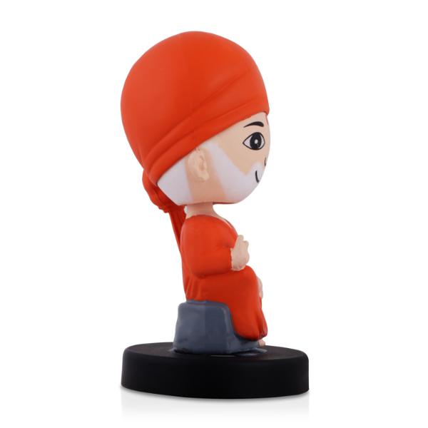 Bobble Head Figurine  - Sai Baba - 5 Inches |  Bobble Head Statue for Home Decor/ Assorted Design