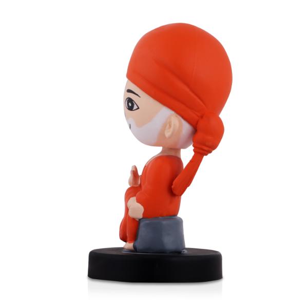 Bobble Head Figurine  - Sai Baba - 5 Inches |  Bobble Head Statue for Home Decor/ Assorted Design