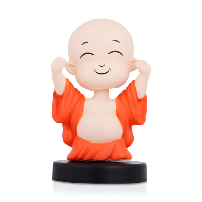 Bobble Head Figurine  - Happy Buddha - 4.5 Inches |  Bobble Head Statue for Home Decor/ Assorted Design