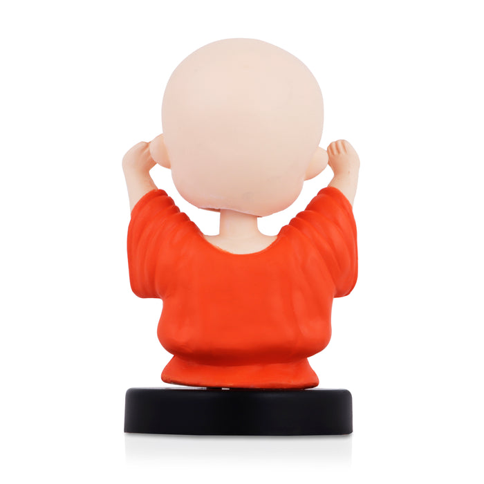 Bobble Head Figurine  - Happy Buddha - 4.5 Inches |  Bobble Head Statue for Home Decor/ Assorted Design