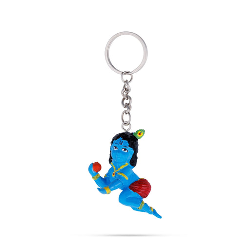 Laddu Gopal Murti Design Key Chain - 2 X 2.25 Inches | Key Ring/ Key Holder For Gifting, Car And Bike - Key Chain & Key Holder