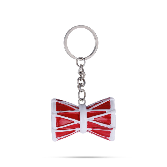 Damru Design Key Chain - 0.5 X 1.5 Inches | Key Ring/ Key Holder For Gifting, Car And Bike - Key Chain & Key Holder