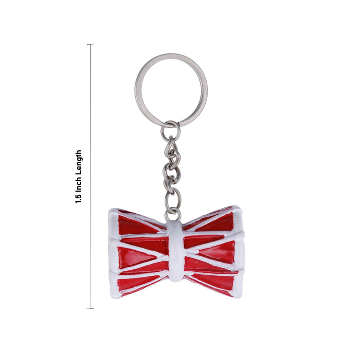 Damru Design Key Chain - 0.5 X 1.5 Inches | Key Ring/ Key Holder For Gifting, Car And Bike - Key Chain & Key Holder