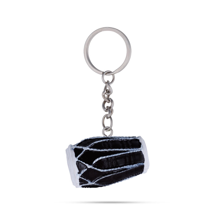 Dholak Design Key Chain - 0.1 X 1.5 Inches | Key Ring/ Key Holder For Gifting, Car And Bike - Key Chain & Key Holder