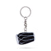 Dholak Design Key Chain - 0.1 X 1.5 Inches | Key Ring/ Key Holder For Gifting, Car And Bike - Key Chain & Key Holder