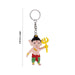 Ganesh Murti With Trishul Design Key Chain- 0.25 X 2.25 Inches | Key Ring/ Key Holder For Gifting, Car And Bike - Key Chain & Key Holder