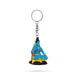 Shankar Sitting Key Chain - 2 x 1 Inches | Key Ring / Cute Keychain for Bike - Key Chain & Key Holder