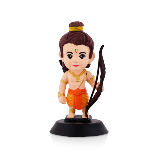 Ayodhya Ram Lalla Ji Car Dashboard Stand - 4 X 1.5 Inches | Car Decor/ Skin Colour Rama Idol For Gifting - Car Stand & Car Accessories