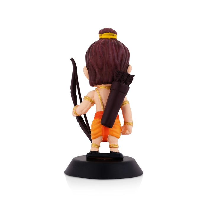 Ayodhya Ram Lalla Ji Car Dashboard Stand - 4 X 1.5 Inches | Car Decor/ Skin Colour Rama Idol For Gifting - Car Stand & Car Accessories