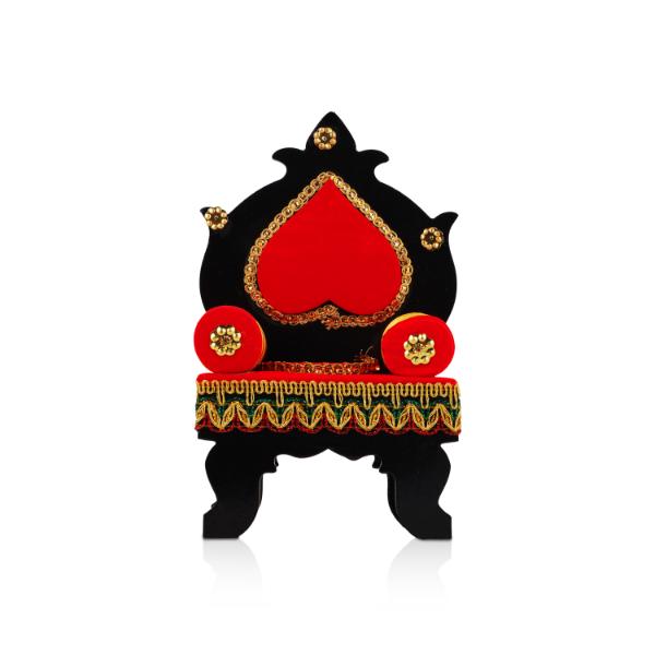 Singhasan  - 7.5  Inches |  Velvet Simhasanam/ Aasan for Deity