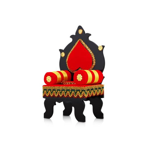 Singhasan  - 7.5  Inches |  Velvet Simhasanam/ Aasan for Deity - Pooja Aasan & Bajot & Pooja Mat