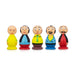 Motu Patlu Set - 3 x 1.5 Inches | 5 Pcs/ Coloured Wood Sculpture/ Wooden Cartoon Play Toys for Kids - Traditional Games & Toys