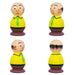 Motu Patlu Set - 3 x 1.5 Inches | 5 Pcs/ Coloured Wood Sculpture/ Wooden Cartoon Play Toys for Kids - Traditional Games & Toys