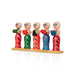 Iyer Musical Band Set - 4.25 x 7.5 Inches | Wood Sculpture/ Painted Wooden Toy for Table Top & Kids - Traditional Games & Toys