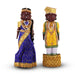 Marapachi Bommai Pair - 11 x 3 Inches | Marapachi Doll/ Kolu Bommai/ Decorative Doll/ Wood Sculpture for Home - Marapachi Bommai