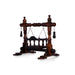 Wooden Jhula - 9.25 x 10 x 6 Inches | Handcrafted Jhoola/ Wooden Swing Jhula for Deity - Pooja Aasan & Bajot & Pooja Mat