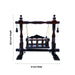 Wooden Jhula - 10.5 x 12 x 6.5 Inches | Wooden Jhoola/ Wooden Swing Jhula for Deity - Jhulas & Unjal Items