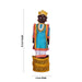 Decorative Marapachi Bommai Pair - 12 x 4 Inches | Wood Sculpture/ Marapachi Doll/ Kolu Bommai for Home Decor - Marapachi Bommai