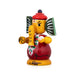 Spring Ganesh Murti - 4 X 2.75 Inches | Wood Sculpture/ Painted Spring Ganpati Murti for Car & Table Decor - Kondapalli Wooden Toys