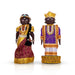 Marapachi Bommai Pair - 8 x 3.5 Inches | Marapachi Doll/ Kolu Bommai/ Decorative Doll/ Wood Sculpture for Home - Marapachi Bommai