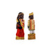 Marapachi Bommai Pair - 8 x 3.5 Inches | Marapachi Doll/ Kolu Bommai/ Decorative Doll/ Wood Sculpture for Home - Marapachi Bommai