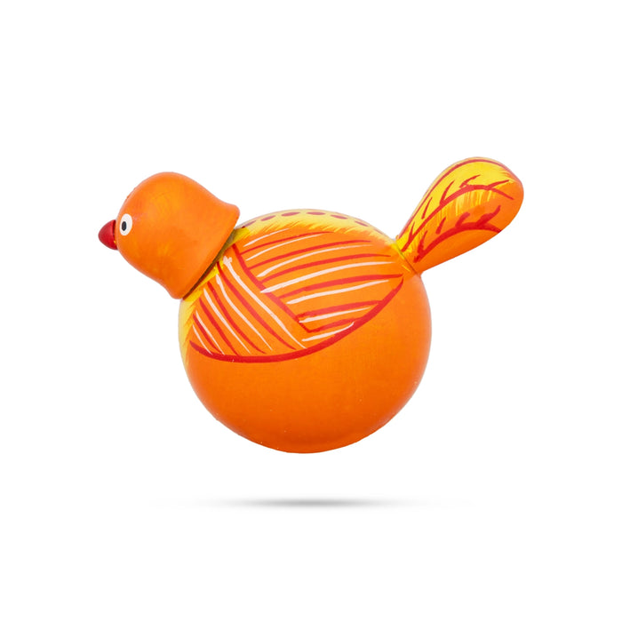 Wooden Bird - 3.5 x 2.5 Inches | Self Balancing Doll/ Wood Sculpture/ Wooden Toy for Kids - Traditional Games & Toys