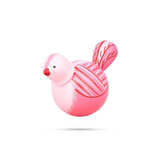 Wooden Bird - 3.5 x 2.5 Inches | Self Balancing Doll/ Wood Sculpture/ Wooden Toy for Kids - Traditional Games & Toys