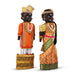 Marapachi Bommai Pair - 10 x 3.5 Inches | Marapachi Doll/ Kolu Bommai/ Decorative Doll/ Wood Sculpture for Home - Marapachi Bommai