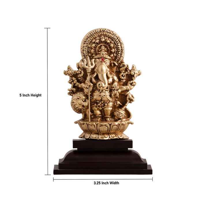 Subha Drishti Ganapathi - 5 x 3.25 Inches | Shubha Drishti Ganapathi/ Drishti Ganesha for Home - Wall Hanging