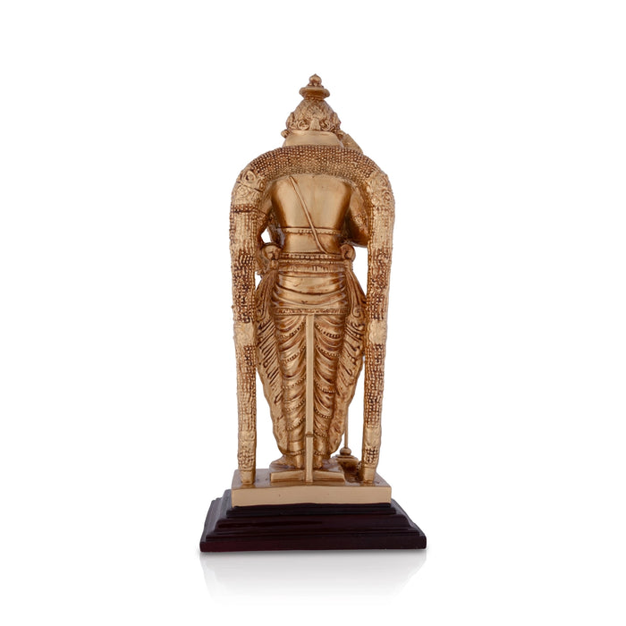 Murugan Statue - 9 x 4.5 Inches | Resin Statue/ Standing Kartikeya Statue for Pooja