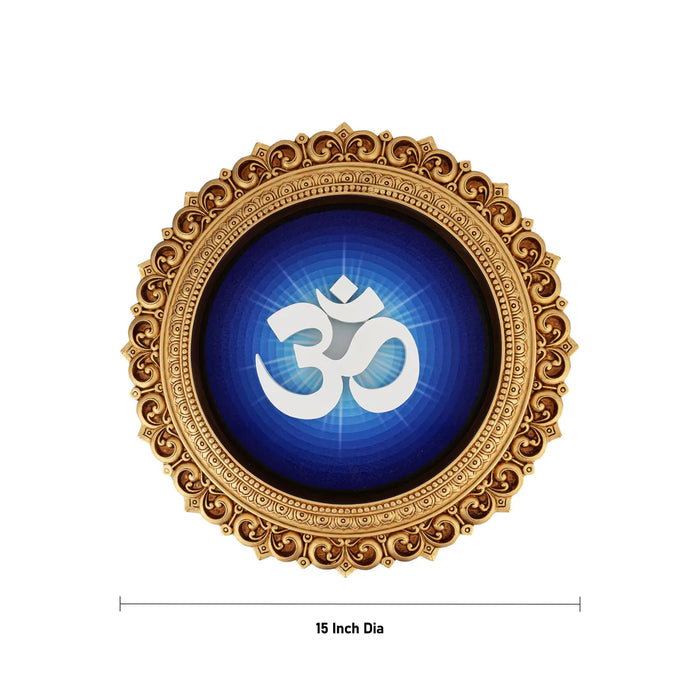 Subha Drishti Wall hanging - 15 Inches | Om design | Wall Decor For Home & Pooja
