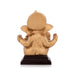 Ganesh Murti With Base - 3 x 2.5 Inches | Resin Ganpati Murti/ Sitting Vinayaka Statue for Pooja - Fibre Murties
