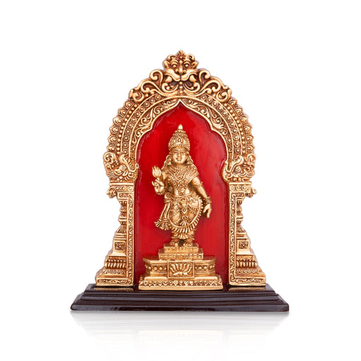 Kanyaka Parameswari Devi With Arch Standing On Base - 7.5 x 6 Inches | Resin Statue/ Kanyaka Parameswari for Pooja - Fibre Murties